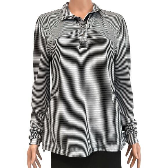 Greg Norman medium play dry active striped top TLS1 2815 - Picture 1 of 10